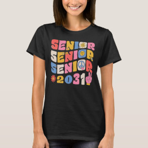 Camiseta Graduación Groovy Senior 2031 De Vuelta A La Clase