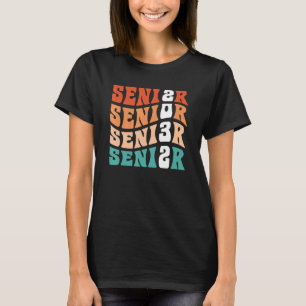 Camiseta Graduación Groovy Senior 2032 Mi Último Primer Día
