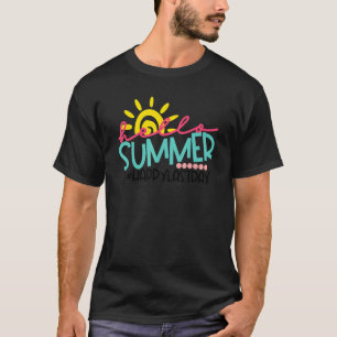 Camiseta Graduación Hola Summer Happy Último Día Enseñanza