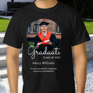 Camiseta Graduación Keepsake Graduate Name and Photo Person