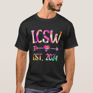 Camiseta Graduación Lcsw De Tye 2024 Licenciada Clínica Soc