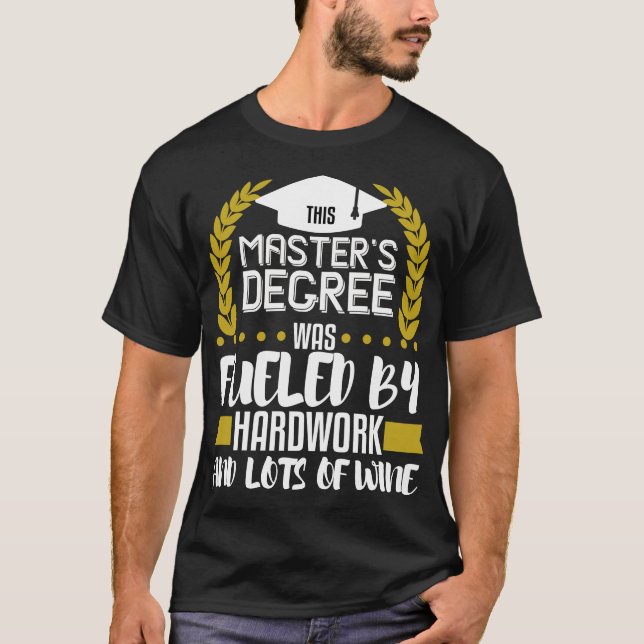 Camiseta Graduación máster regalo MSW MBA Wine Lover (Anverso)