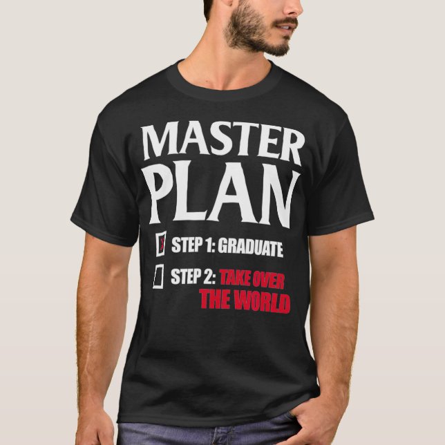 Camiseta Graduación Masters Graduado MBA Graduate Funny Mas (Anverso)