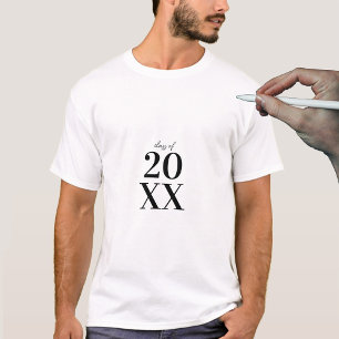 Camiseta Graduación moderna de la firma del libro invitado