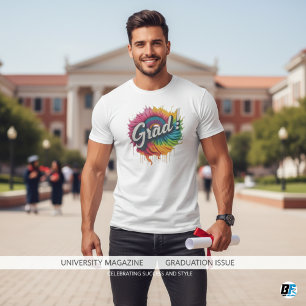 Camiseta Graduación moderna y de moda personalizada