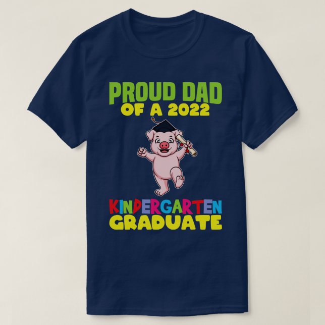 Camiseta Graduación Orgullosa Papá 2022 Graduado de guarder (Diseño del anverso)