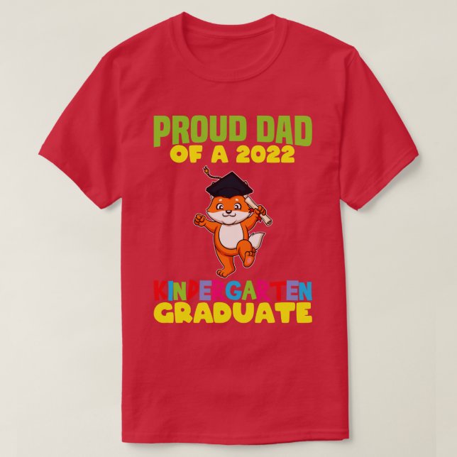 Camiseta Graduación Orgulloso Padre 2022 Graduado 12 (Diseño del anverso)