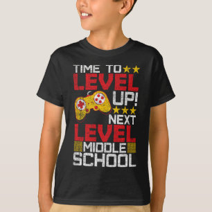 Camiseta Graduación para videojugador de secundaria de nive