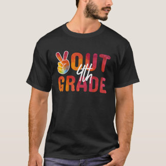Camiseta Graduación Paz Inscríbete en 4º Grado El Último Dí