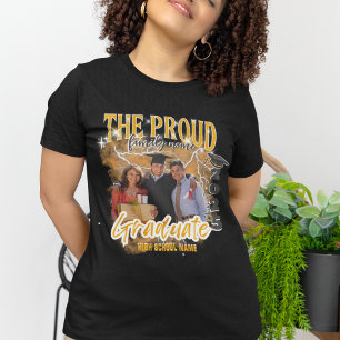 Camiseta Graduación personalizada de 2025 con familia orgul