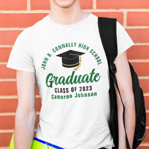 Camiseta Graduación personalizada de Graduado de Guión Verd