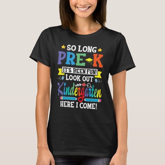 Camiseta Graduación pre-k 2023 Hasta la edad de preescolar  (Anverso)