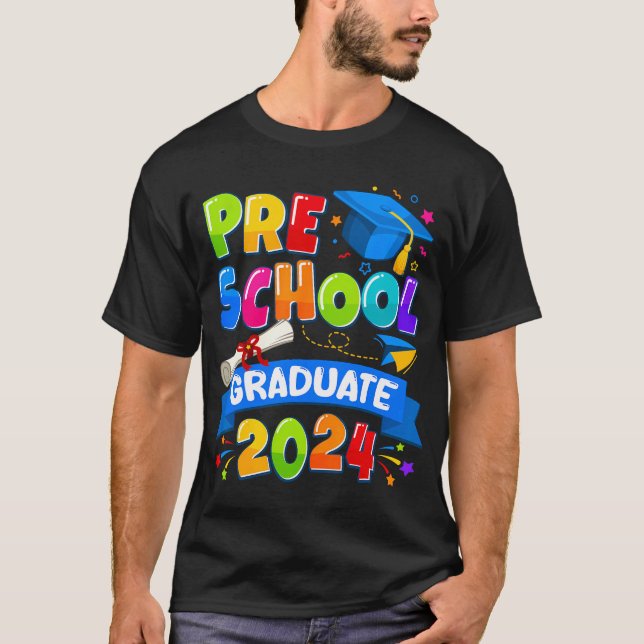 Camiseta Graduación preescolar 2024 Niños de pregrado (Anverso)