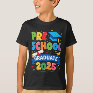 Camiseta Graduación preescolar 2025 Niños de pregrado