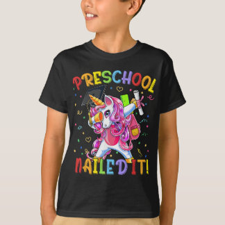 Camiseta Graduación Preescolar De 2022 Dabbing Unicorn