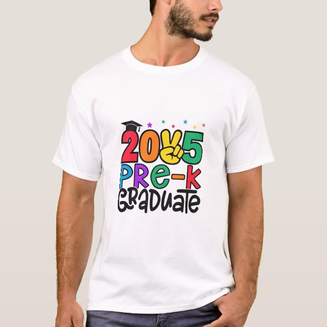 Camiseta Graduación preescolar de niños de pregrado 2025 (Anverso)
