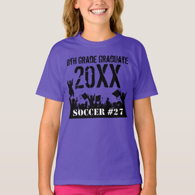 Camiseta Graduación Preescolar Jardines de Infantes 45º 6º (Anverso)