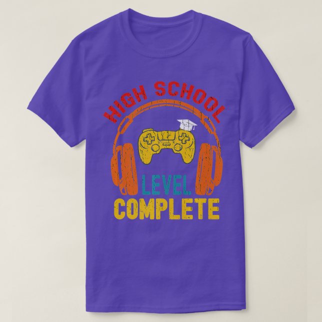 Camiseta Graduación secundaria de videojuegos completos de  (Diseño del anverso)