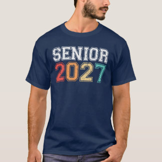 Camiseta Graduación Senior 2027 Retro Vintage retro