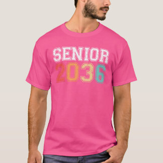 Camiseta Graduación Senior 2036 Retro Vintage divertido
