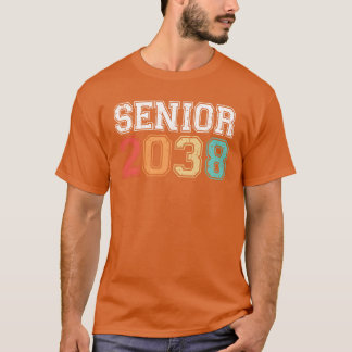 Camiseta Graduación Senior 2038 Retro Vintage amigos