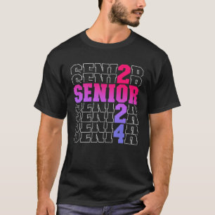 Camiseta Graduación superior de 2024 Chicas de niños de eda