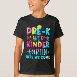 Camiseta Graduación Tie Dye Kindergarten Aquí Venimos