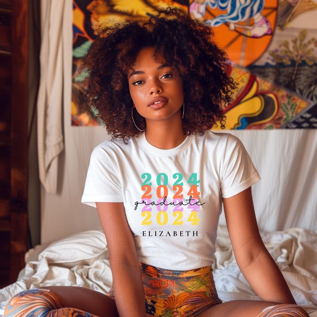 Camiseta Graduación Título Personalizado de moda de clase s (Subido por el creador)