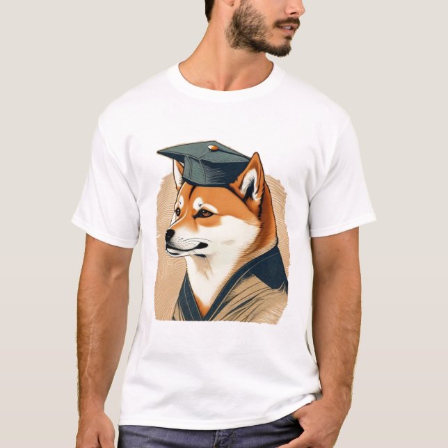 Camiseta graduada de Shiba Inu  (Anverso)