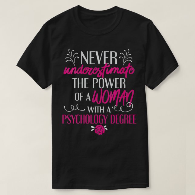 Camiseta Graduadas de Psicología para mujeres PhD PsyD (Diseño del anverso)