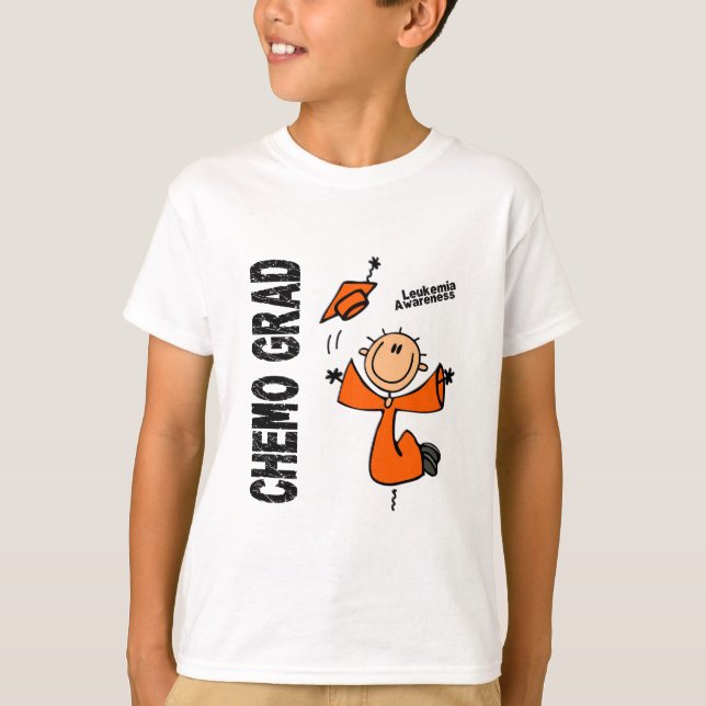 Camiseta GRADUADO 1 de la leucemia CHEMO (Anverso)