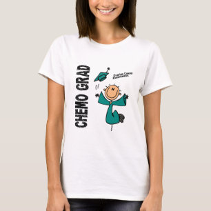Camiseta GRADUADO 1 del cáncer ovárico CHEMO