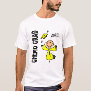 Camiseta GRADUADO 1 del cáncer testicular CHEMO