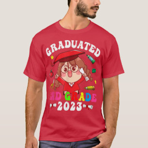 Camiseta Graduado 2023 2º Grado Chica de Anime Cute Funny G