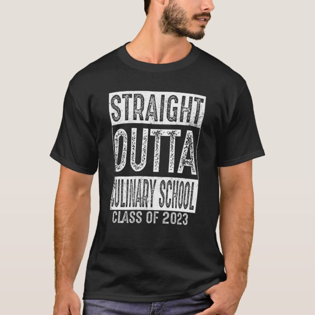 Camiseta Graduado 2023 de la escuela culinaria directa fuer (Anverso)