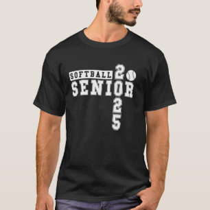 Camiseta Graduado 2025 de Softball Senior Night Softball