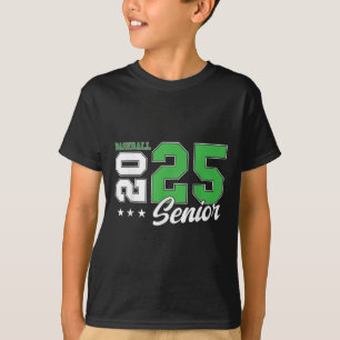 Camiseta Graduado 2025 Senior De Béisbol Nocturno
