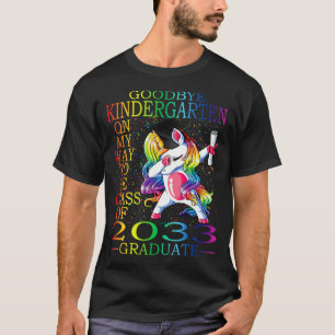 Camiseta Graduado 2033 Clase De Graduado De Goodbye