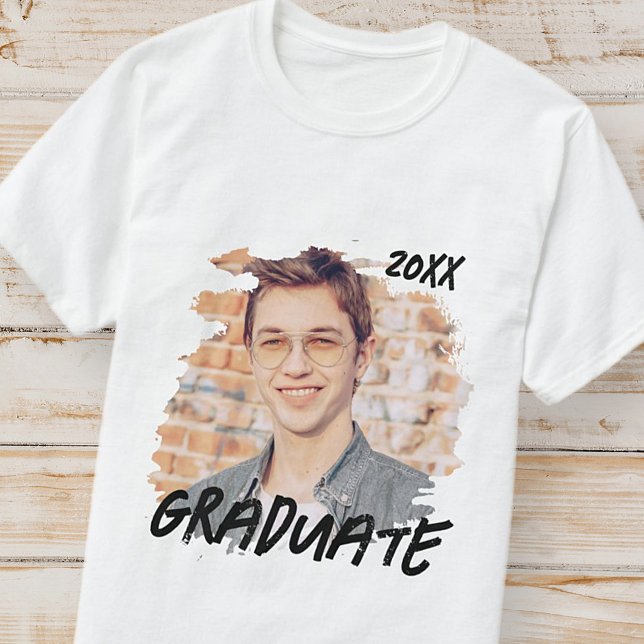 Camiseta Graduado 20XX Graduación de fotos de grado moderno (Subido por el creador)