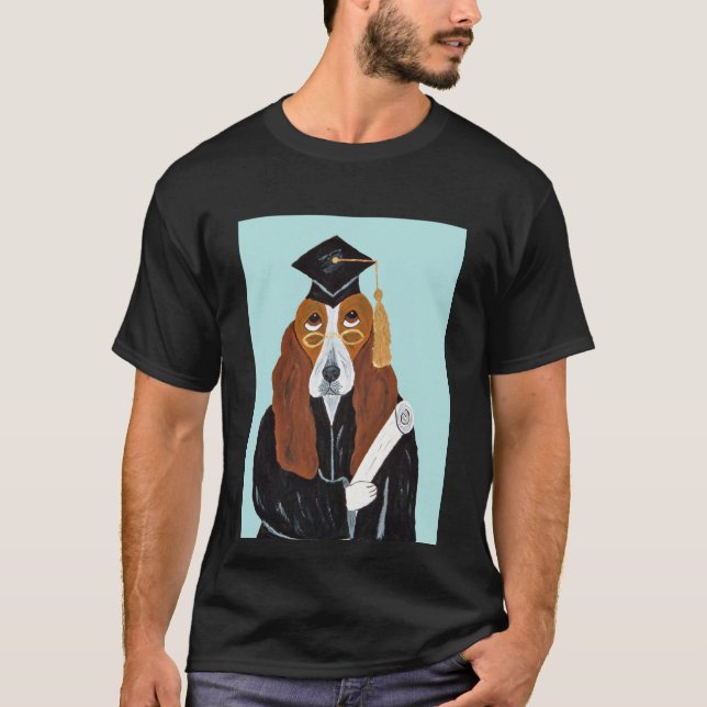 Camiseta Graduado Basset Hound (Anverso)