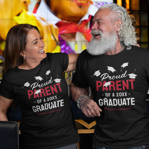 Camiseta Graduado Black Red Orud Parent 2025