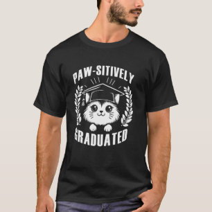 Camiseta Graduado con Garra Amante de Gatos Adorables Gradu