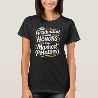 Camiseta Graduado Con Honores Y Puré De Papas Retro Th