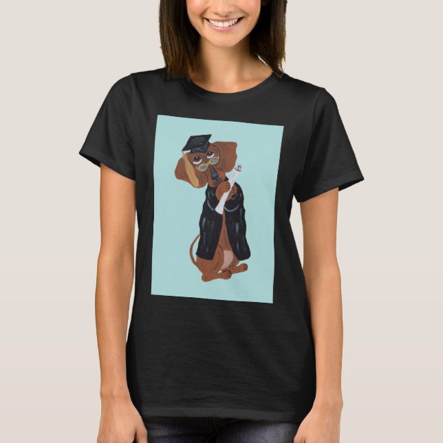 Camiseta Graduado Dachshund (Anverso)
