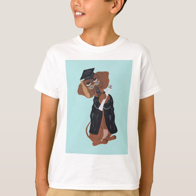 Camiseta Graduado Dachshund (Anverso)
