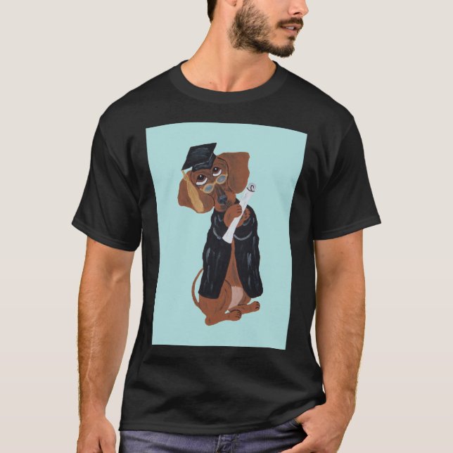 Camiseta Graduado Dachshund (Anverso)