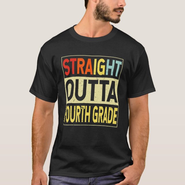 Camiseta Graduado De 4° Graduado Directo (Anverso)