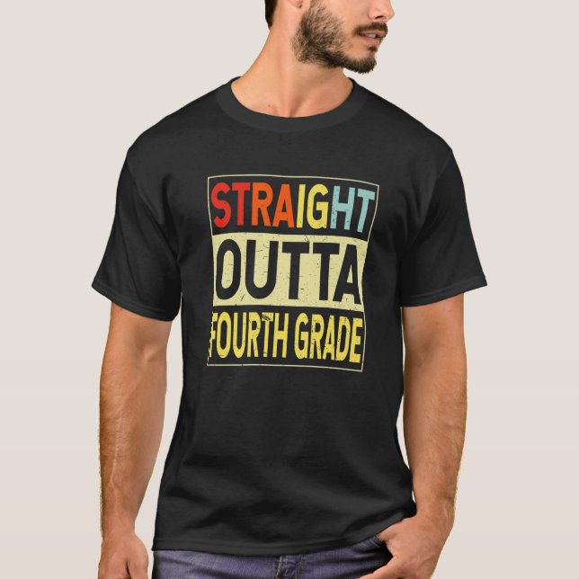 Camiseta Graduado De 4° Graduado Directo (Anverso)
