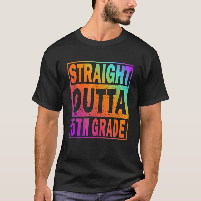 Camiseta Graduado De 5º Grado De Grado Directo (Anverso)