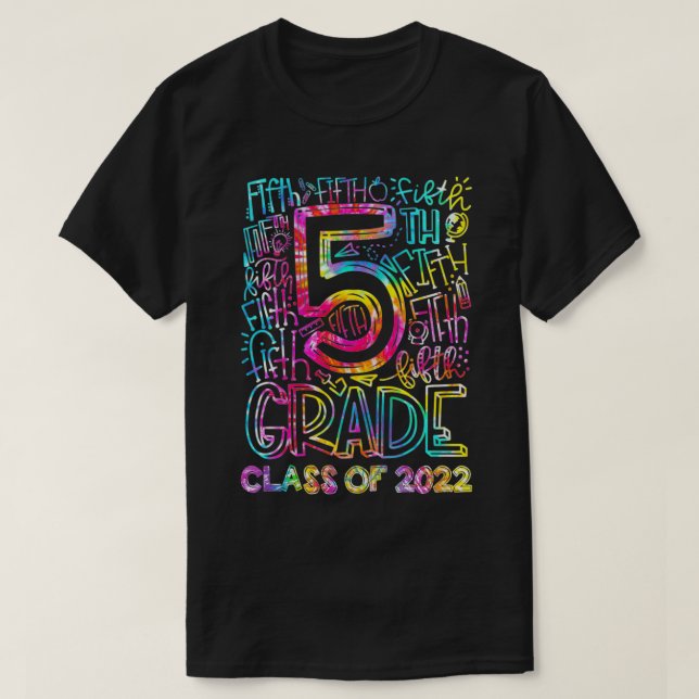 Camiseta Graduado de 5° grado de posgrado (Diseño del anverso)